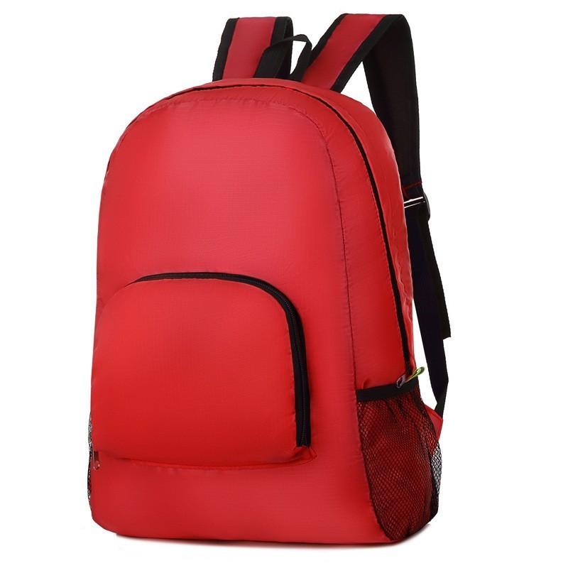 Outdoor Zipper Backpack Foldable Hiking Bag Splash Proof Lightweight Bag Cycling