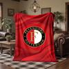Feyenoord Theme Fleece Blanket Cozy Soft Plush Blanket For Bedroom Couch Travel