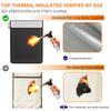 Fireproof Document Bag (5200℉) with Fireproof Organizer Travel Case,8 Layers Safe Money Bag Storage for Important Documents,Cash,Valuables