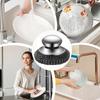 Stainless Steel Dish Scrubber With Handle Wool Dish Scrubber Heavy Duty Steel Wool Scrubber Tool Stainless Steel Scrubbing