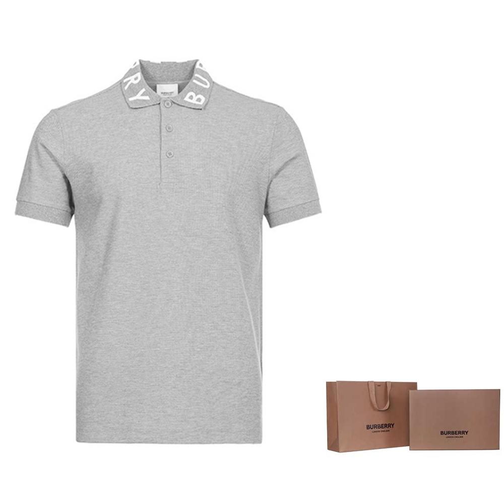 Burberry Ryland Collar Logo Polo Grey 80135011