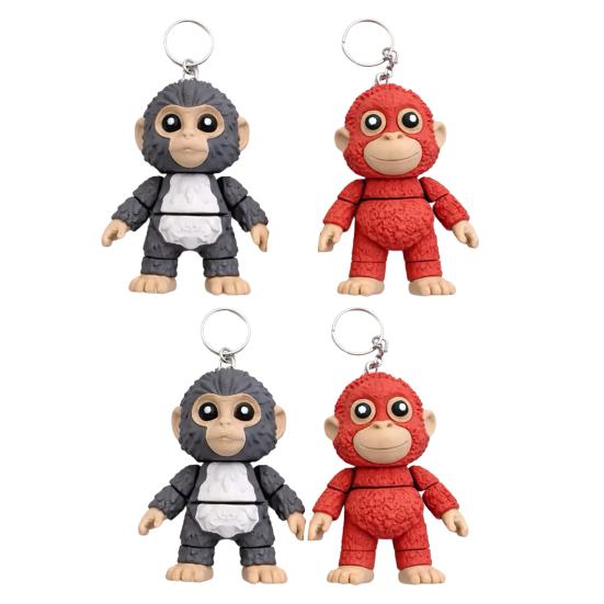 Keychain Punch Monkey His Tiny Plush Buddy Keychain Backpack Purse Car Bag Key Chain Pendant Accessories
