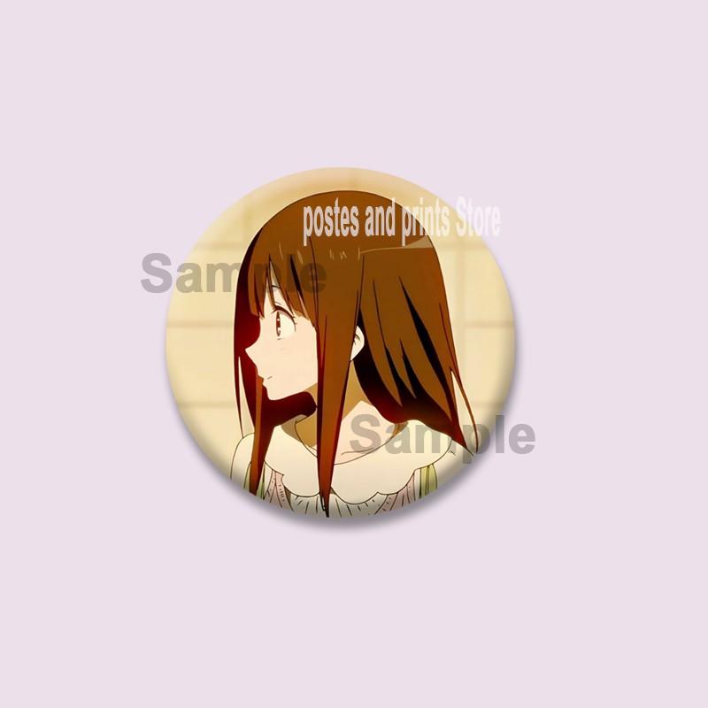 Cute Anime Hyouka Enamel Pins Clothing Bag Hat Jewelry Accessories Cartoon Round Brooch Eru Chitanda Animation Badge Toys Gifts
