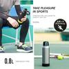 The-peacock Thermos Industry (The-peacock) Peacock Water Bottle, Large Capacity Mug Bottle, 800ml, Insulated, Hot & Cold, One-Touch, Sports Drink Comp