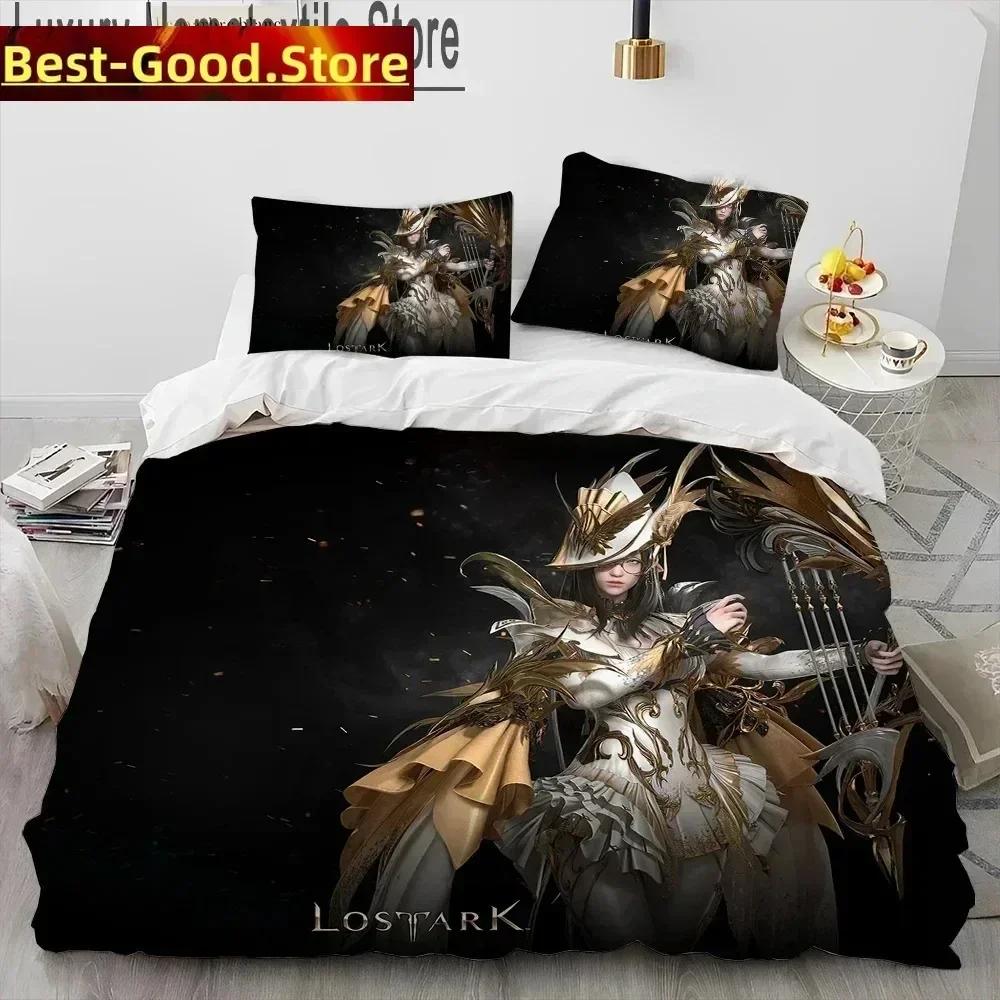 3D Print Lost Ark Game Bedding Set Printed Bed Set With Pillowcase Bed Duvet Cover Soft Queen King Size Bedclothes Home