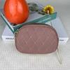 New PU Leather Lady's Coin Purse Double-layers Zipper Storage Bag Clutch Bag Mom's Gift