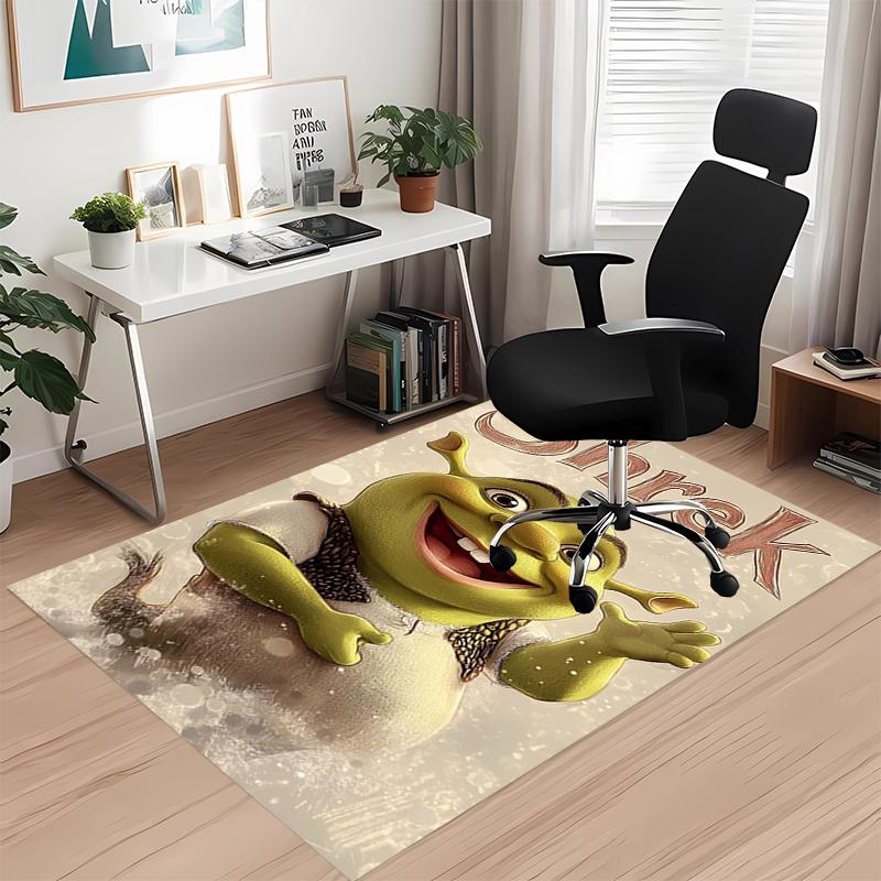 Shrek Printed Carpet, for Office Chair Living Room Bedroom Kitchen Room Decor Gifts.