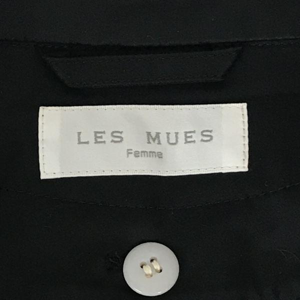 Les Mues Padded Trench Coat Outer Detachable Liner Women SS Black(USED)