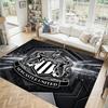 Newcastle United Football Design Crystal Velvet Carpet Cozy Non?Slip Printed Rug For Bedroom Living Room Entrance