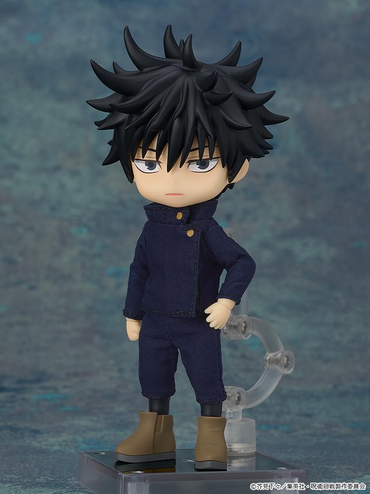 GOOD SMILE COMPANY Nendoroid Doll Jujutsu Kaisen Megumi Fushiguro and Plastic Painted Movable Figure Non-Scale Cloth, Magnet,
