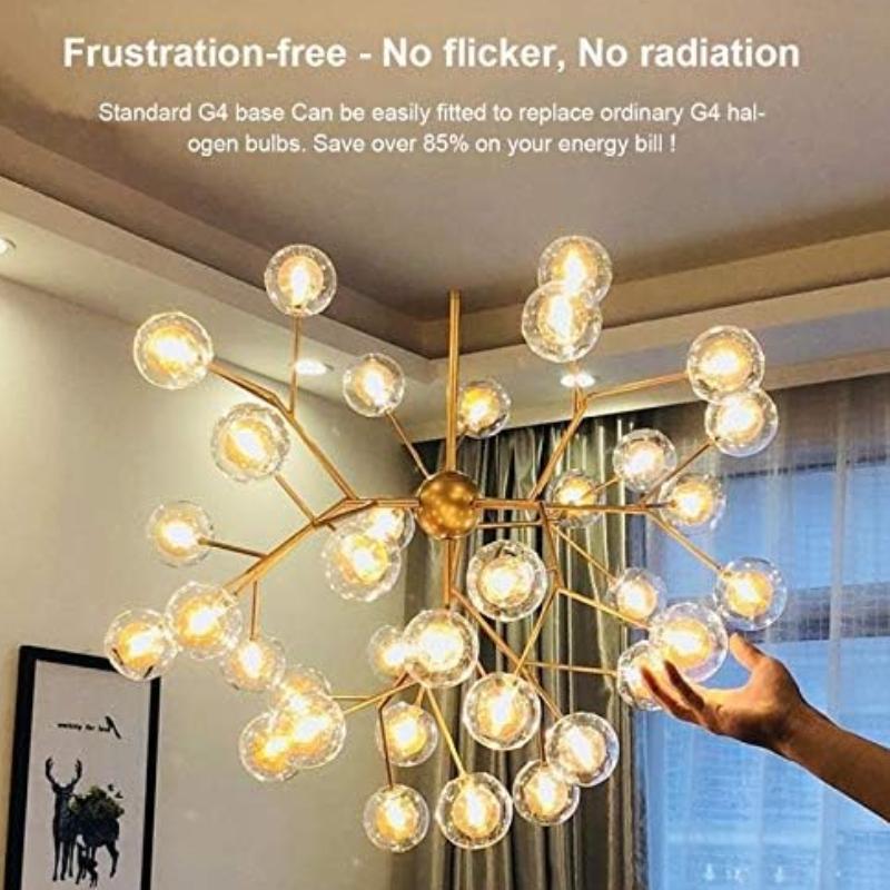 G4 LED Light Bulbs 3000K Warm White Lighting Dimmable 3W Equivalent To 30W DC 12V-24V Bi-pin LED Bulb Silicone G4 Lamp