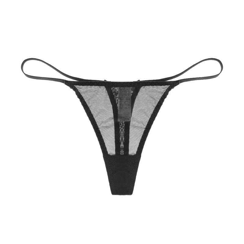 Varsbaby Sheer Mesh Thong: Sexy Low-Waist, Transparent, T-Strap Women's Underwear