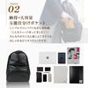 Joya Waterproof Leather BackpackBusiness Bag BLACK J4832