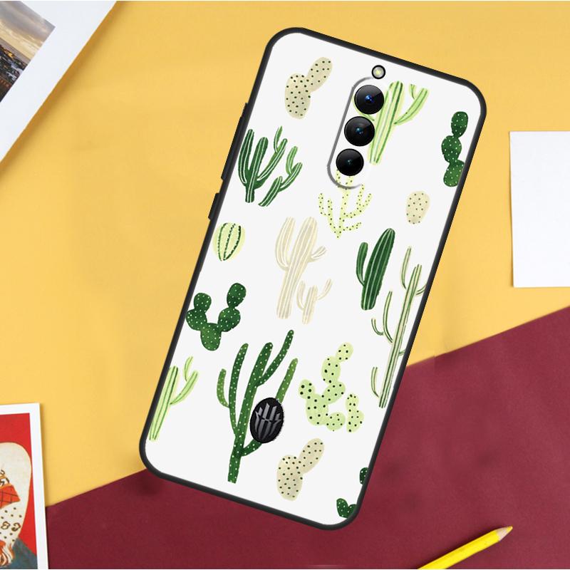 Plant Cactus Case For ZTE Nubia Red Magic 11 Pro 9 8 8S 9S 10S 10 Pro Plus 6R 6 7 6S 7S Pro 10 Air Cover