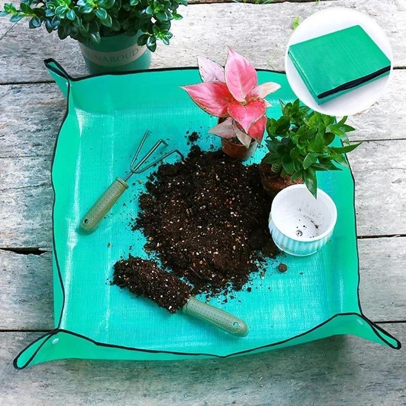 Plant Regeneration Mat Waterproof Transplant Mat Portable Square Foldable And Easy To Clean Succulent Transplant Mat