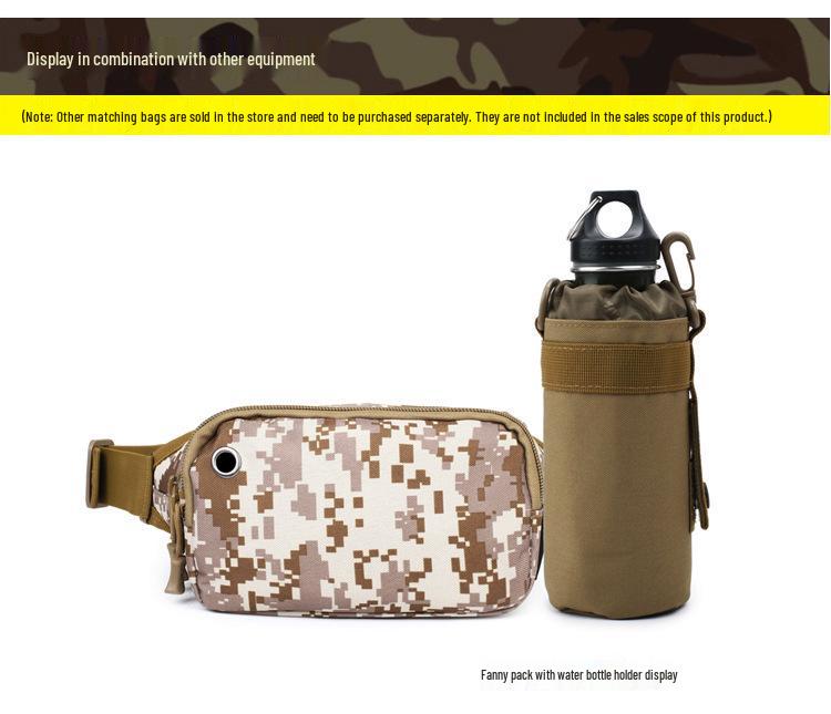 Durable Insulated Water Bottle Pouch - Tactical Outdoor Waist Bag Sleeve