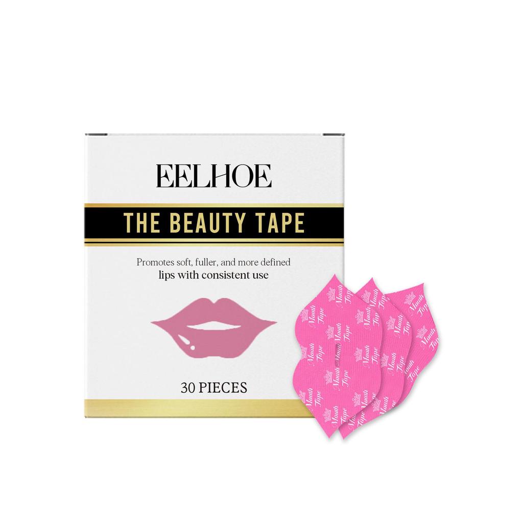 30pcs Women's Moisturizing Lip Patches Night Sleep Aid Breathable Mouth Tape Gentle On Skin Adhesive Tape For Improving Sleep