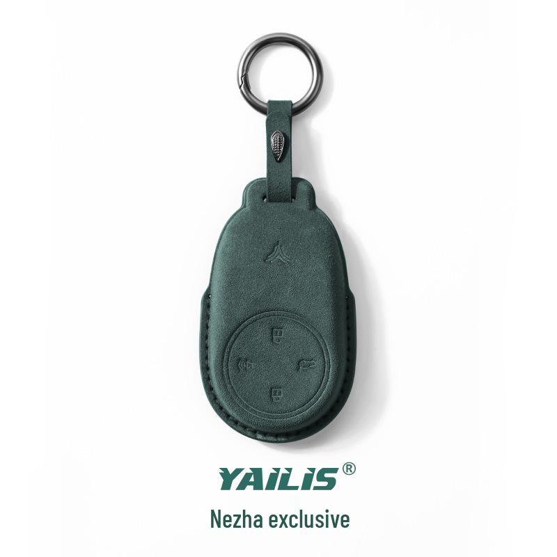 Nezha GT Suede Key Case: Remote Protection Bag with Interior Modification for Nezha AYA