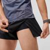 SAUCONY Logo Letter Print Breathable Lightweight Woven Casual Shorts Men Shorts Black Reflective-Silver SC2249044A-PR154