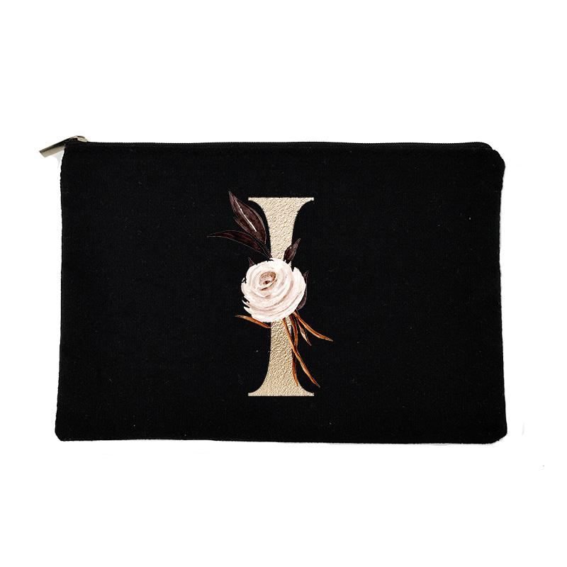 Bridesmaid Makeup Bag Letter Print Travel Cosmetic Case Female Beauty Organizer Toiletry Storage Pouch Purse Wedding Bride Gift