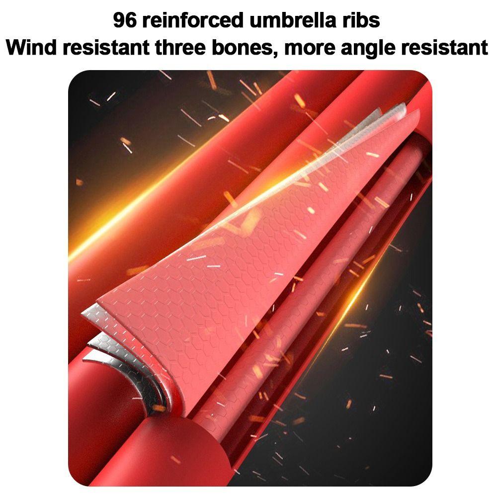 Wood Handle Folding Sun Umbrella 108 Bones Business Umbrella Automatic Umbrella  Rain and Sunshine