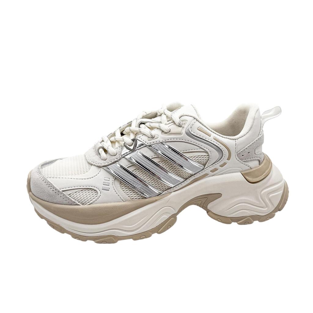 Ins Trendy Men's and Women's Retro Thick-soled Raised Three Bars Outdoor Hiking Wear-resistant Couples with the Same Dad Shoes