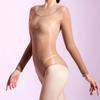 Damen Sexy Body 5D Öl Glänzend Glänzend Transparent Badebekleidung Mit Fünf Fingern Transparentes Badeanzug Ultra-Dünn Offener Schritt Strumpfhose