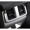 Car Styling Gear Shift Box Panel Frame Outlet Glass Switch Cover Trim Kit For Ford Territory  + ABS Chrome Silver Interior