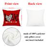 4Pcs Valentine Pillow Covers, Pink Love Hello Print, Hypoallergenic Polyester Acrylic, Zippered Washable For Sofa Home Decor