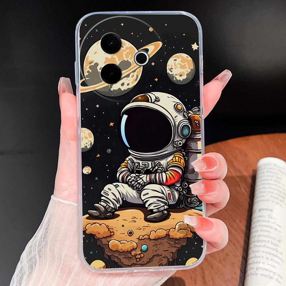 Case For Vivo Y39 Y38 5G Ocean Fish Transparent Phone Back Cover For VivoY 39 Y 38 Soft Slim TPU Silicone Lightweight Protectors