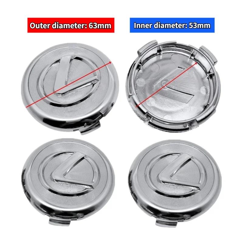 For LEXUS NX RX330 RX300 GS300 IS250 IS200 CT200h GX470 CT 200H 4Pcs Plastic Auto Wheel Hub Center Caps Emblem Car Styling