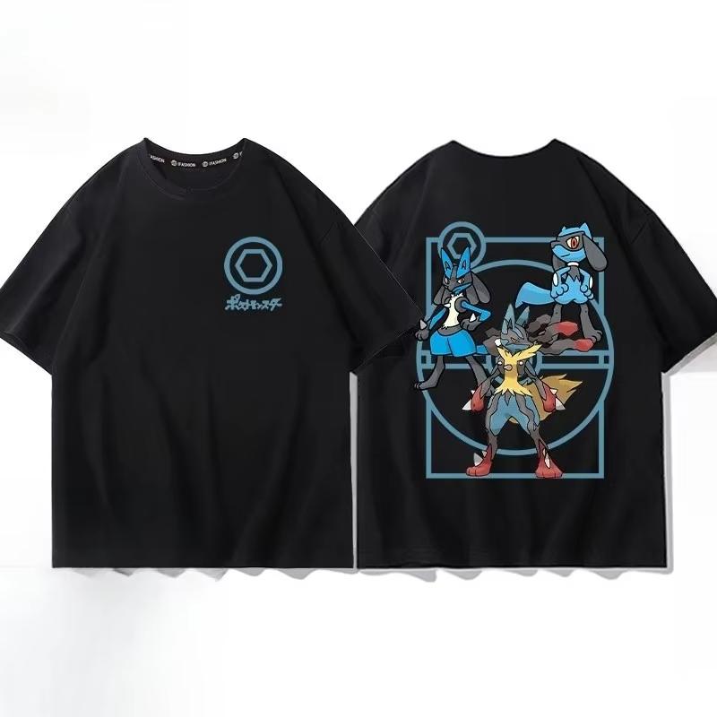 Pokémon Pichu Evolution Printed Pure Cotton Tshirt for Unisex and Women SpringSummer New Collection Fashion Short Sleeved Shirt