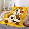 Floral Chipmunk Duo Blanket Soft Throw Blanket For Home Bedroom Bed Sofa Travel Office Solid Christmas Blanket