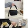 Simple Solid Color Lychee Texture Women Casual Shoulder Bag For Daily Use