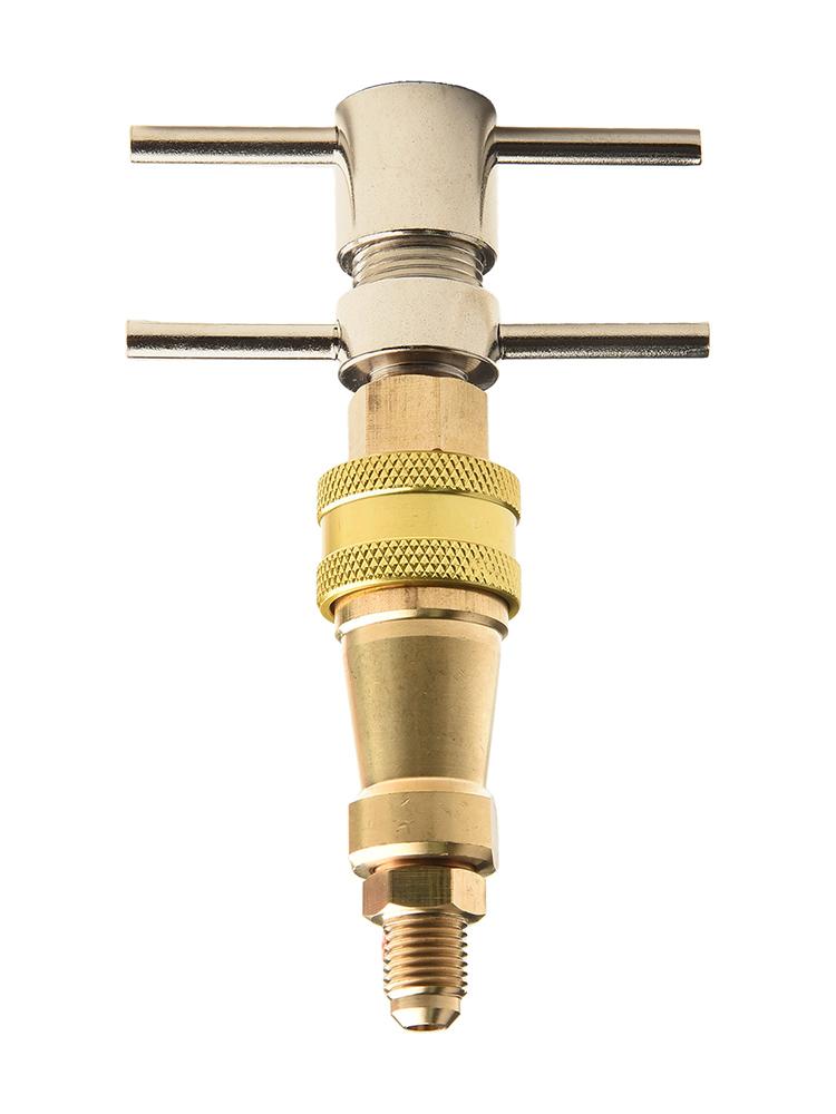 1/4-inch Refrigerator Quick Connector With Brass Washer - Quick Connect Tool For Refrigerators And Vacuum Tubes