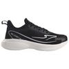 Erke Elastic Shock Absorbing Non-Slip Wear-Resistant Breathable Low-Top Running Shoes Women sneaker Black White 12122103231-002