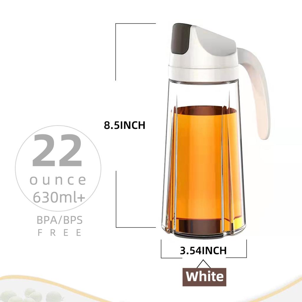 Obelix Dávkovací láhev na olivový olej Automatické otevírání Nádoba na koření Automatické víčko a nepropustná Skleněná karafka na ocet Kuchyňské náčiní