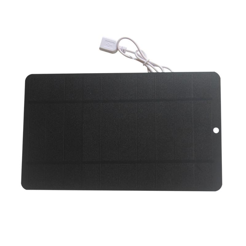 7W 5V Solars Panel Charger Portable Waterproof High Conversion Efficiency USB Output for Outdoor Camping Devices 1