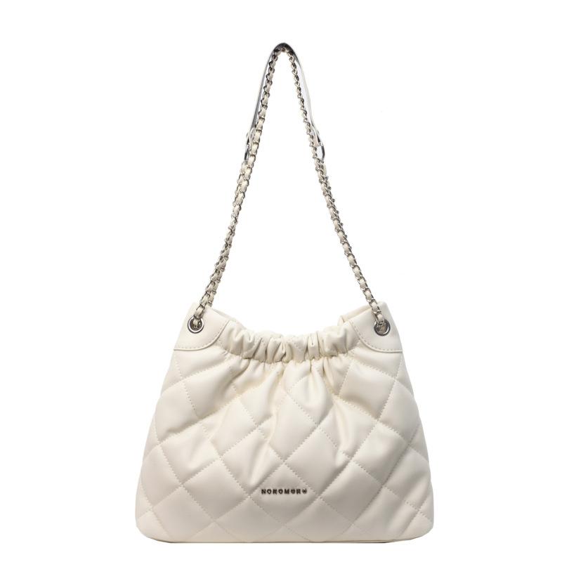 Väska Dam Ny Höst och Vinter Crossbody Stor Kapacitet Hinkväska Premium Mångsidig Rombkedja Axelväska