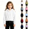 Sudadera con capucha informal a la moda de manga larga para niños y niñas, para uso diario