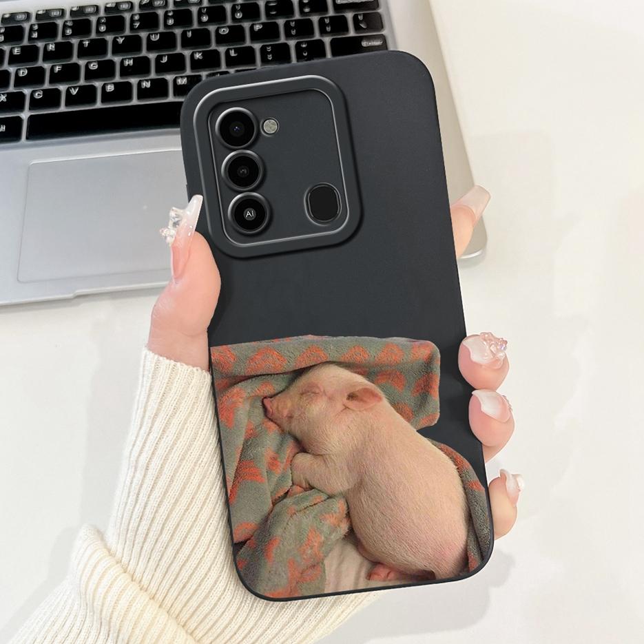 For Tecno Spark Go 2022 Case KG5 KG5h Cute Panda Cartoon Cover For Tecno Spark 8C Spark8C KG5k KG5j Phone Case Soft Fundas Coque
