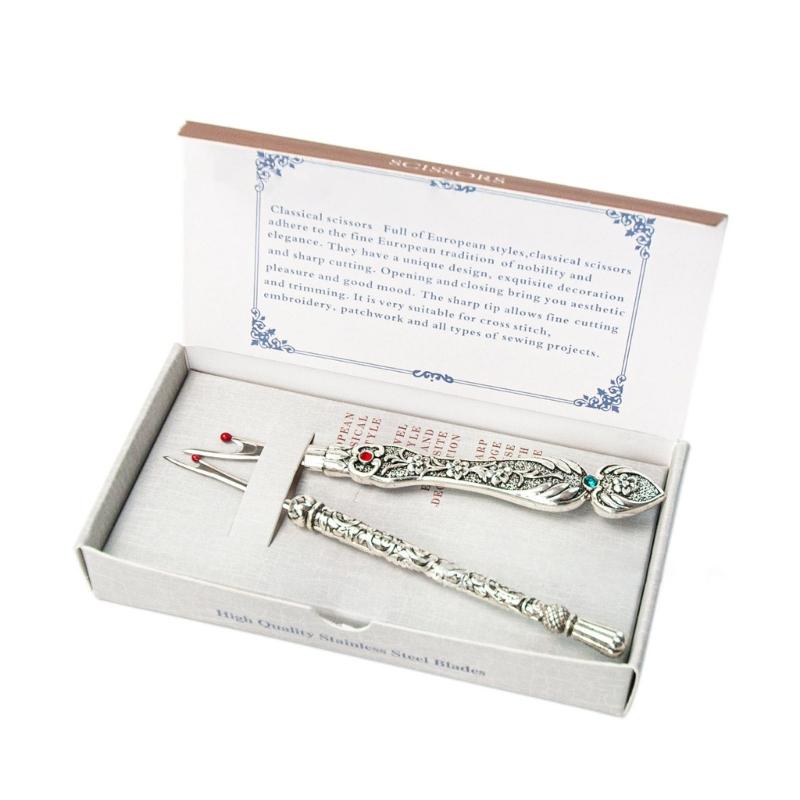 

Вінтажний розпарювач швів Інструмент для шиття Видаляч ниток Шиття Рукоділля Вишивка Зручний розпарювач стібків Розпорювач ниток Шиття срібний