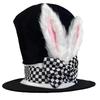 Cappello Alto di Velluto con Orecchie da Coniglio per Halloween Cappello per Travestimento di Pasqua Accessori