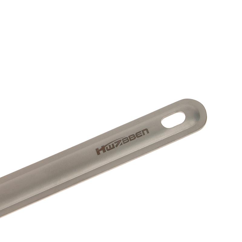 Cuillère à long manche pour le camping Acier inoxydable léger Résistance à la corrosion Spork/cuillère Portable Pique-nique Camping Vaisselle pour le dîner