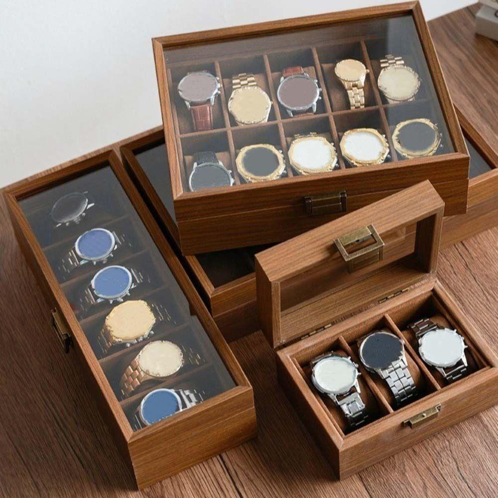 1/2/3/6/10/12 Slots Watch Storage Box Soft Watch Pillow Watch Display Box  Watch Protection