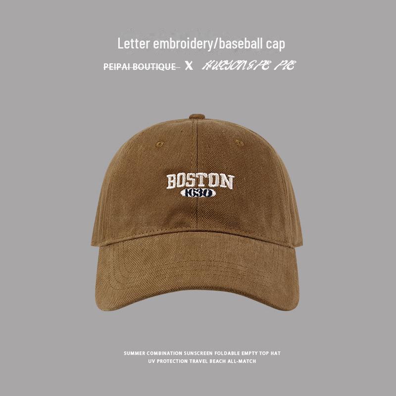 Șapcă de baseball brodată: Croială supradimensionată pentru femei, coroană adâncită, stil versatil pentru bărbați și femei, design cu cioc de rață mic