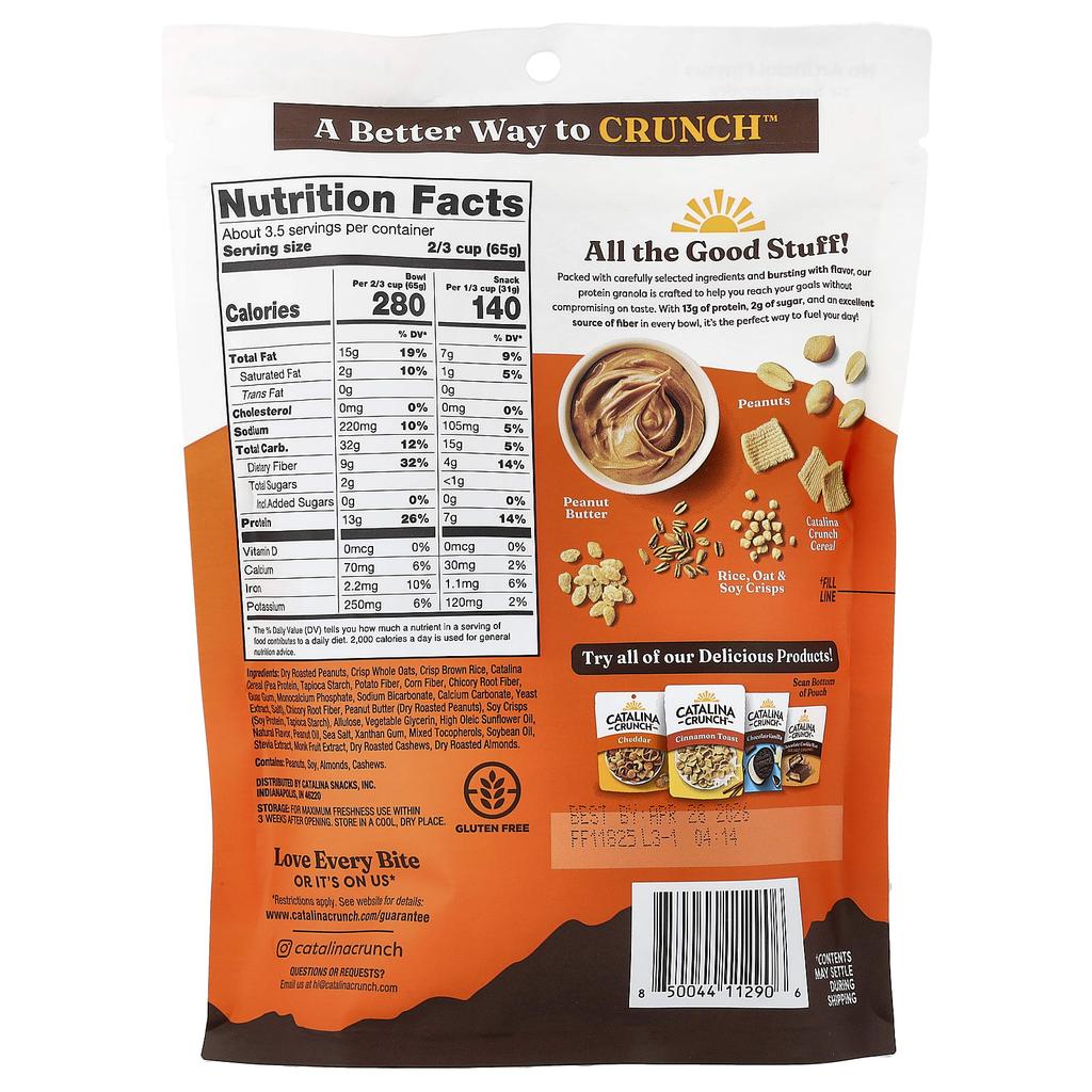 Catalina Crunch, Protein Granola, Peanut Butter, 8 oz (227 g)