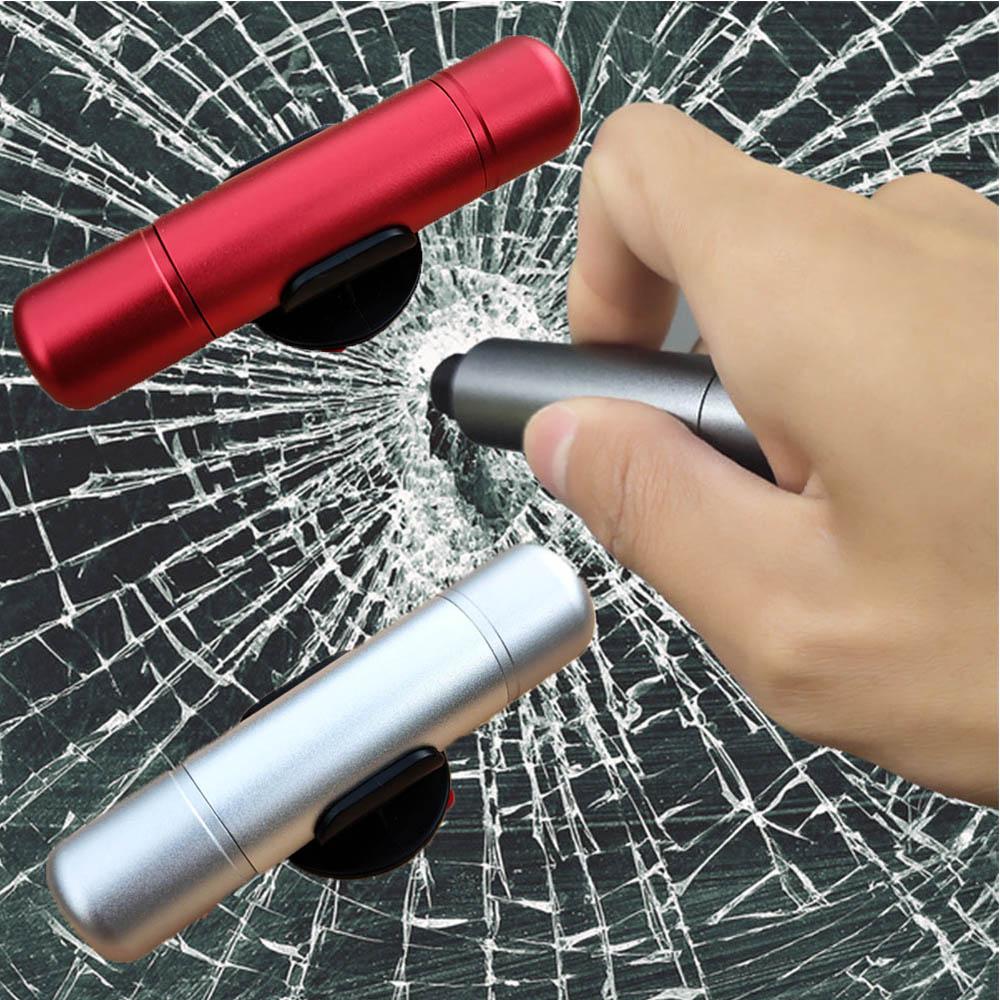 

Multifunctional Car Safety Hammer Car Emergency Glass Window Breaker Seat Belt Cutter Life-Saving Escape Temporary Parking Card