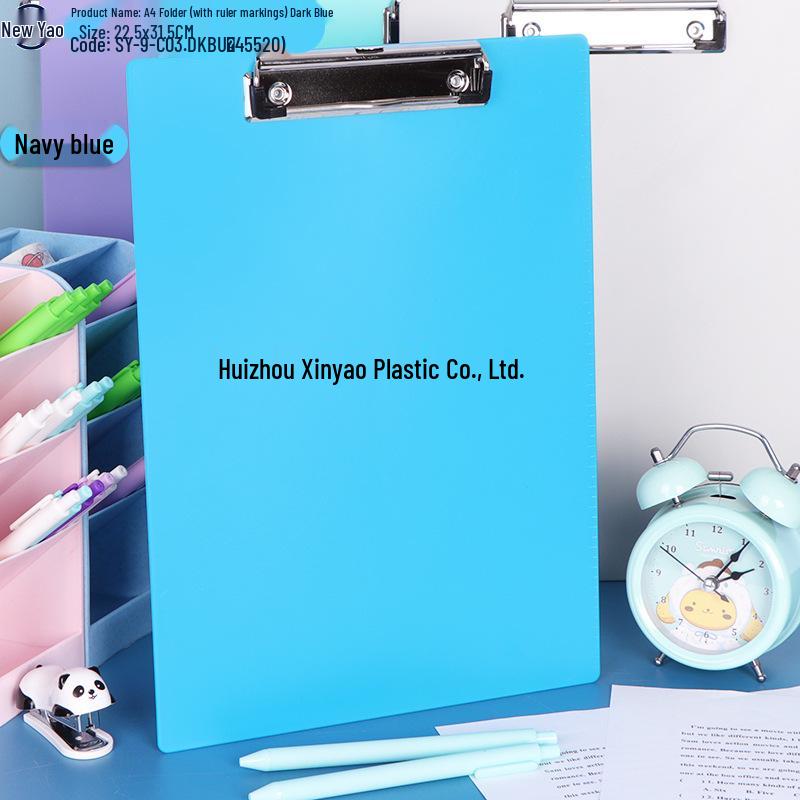 Large Capacity A4 File Box with Pen Slot & Clipboard for A5 Paper Storage