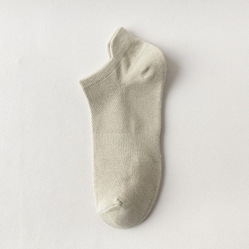 Plus Size Men's Summer Low-Cut Sport Cotton Socks, Breathable & Odor-Resistant, Size 46-50